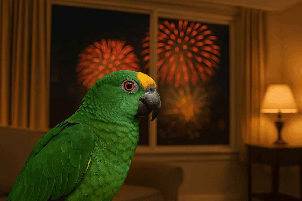 proteggere i pappagalli dai botti di capodanno